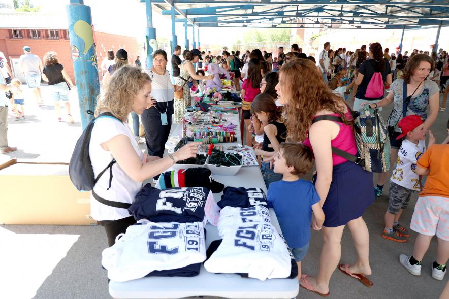 Puestos de venta durante el evento
