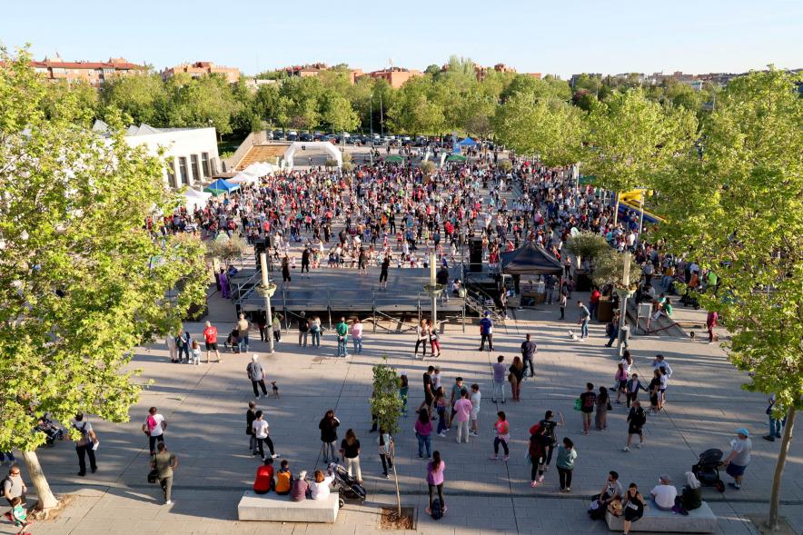 Fiesta del Deporte 2022 -  Panorámica de la zona de aerobic. 