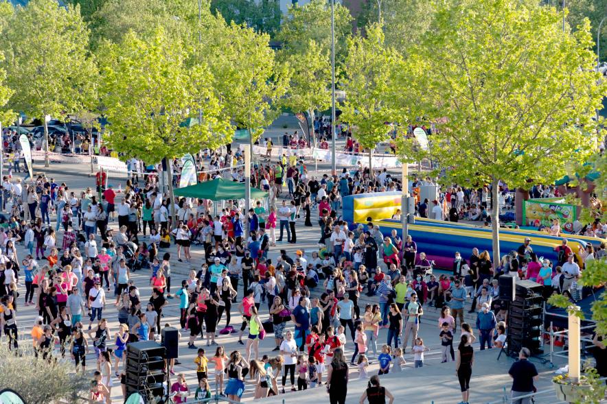 Fiesta del Deporte 2022 -  Panorámica de la fiesta.