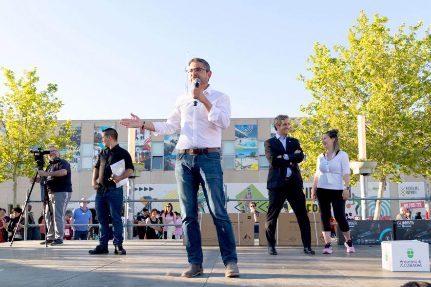 Fiesta del Deporte 2022- Primer plano del vicealcalde Sánchez Acera.