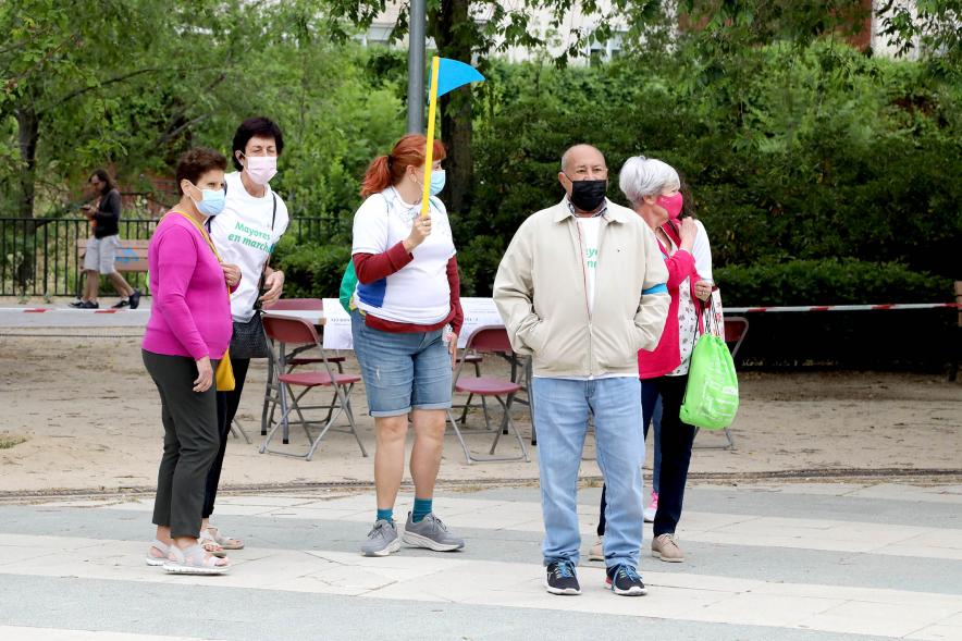 Semana del Mayor 2022 - Gymkana Intergeneracional -  Imagen de los mayores en la Gymkana.