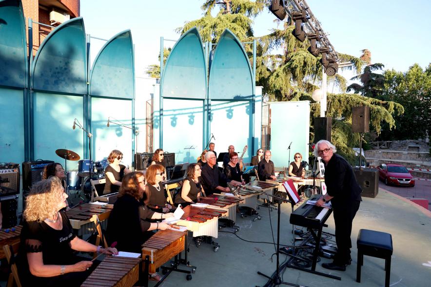 La Música Conquista la Calle 2022- Concierto en el Parque de la Comunidad de Madrid - Imagen global de la orquesta.