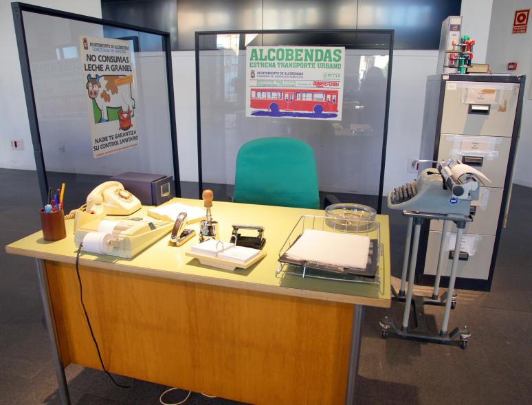 Equipamiento de oficina en los años 90
