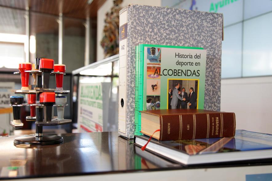 Detalle ficheros físicos y sellos de estampar