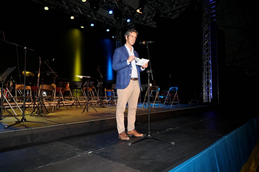 Alcalde Retolaza durante su discurso