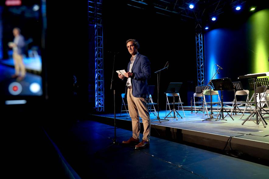 Alcalde Retolaza durante su discurso