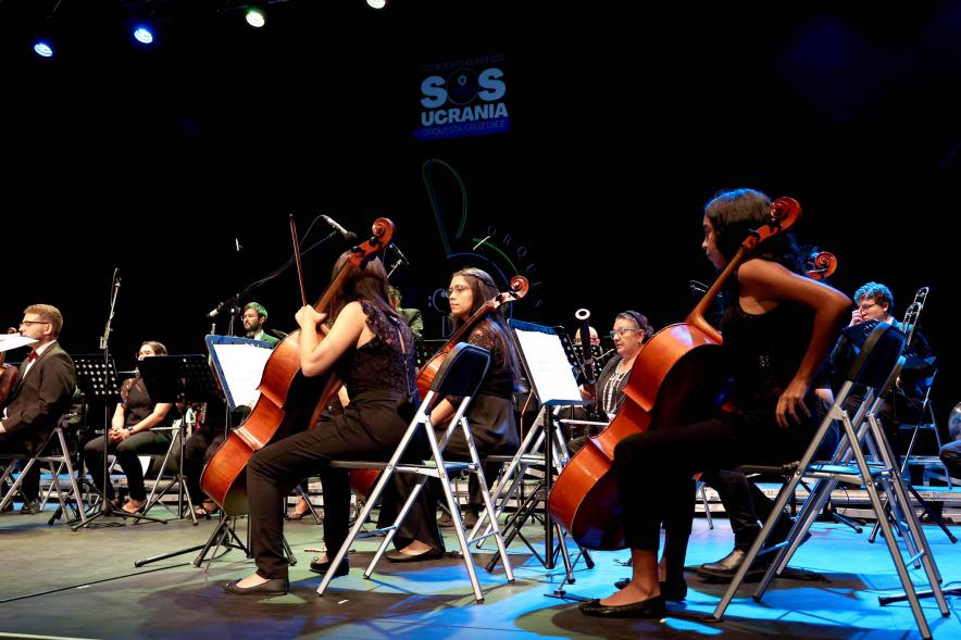 Músicos durante la actuación 