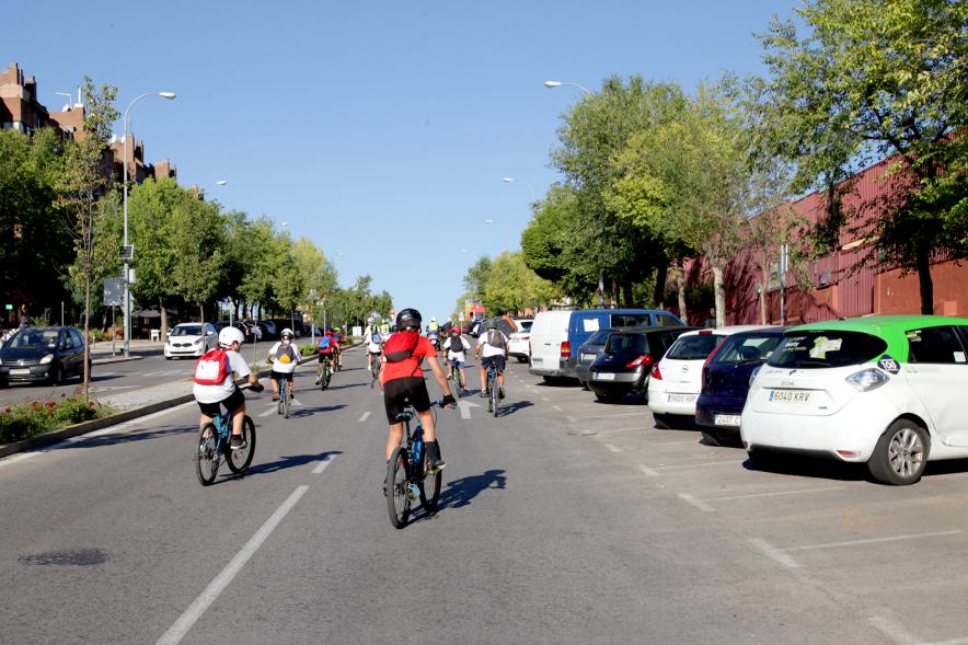 Semana de la Movilidad - Recorrido Escolar - Imagen de la parte de atrás  del recorrido.