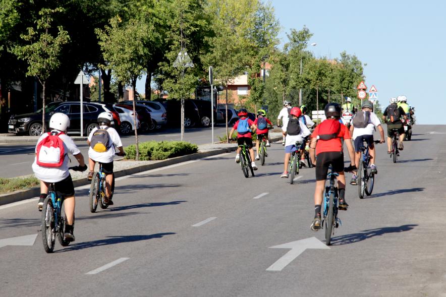 Semana de la Movilidad - Recorrido Escolar - Imagen de una parte del recorrido.