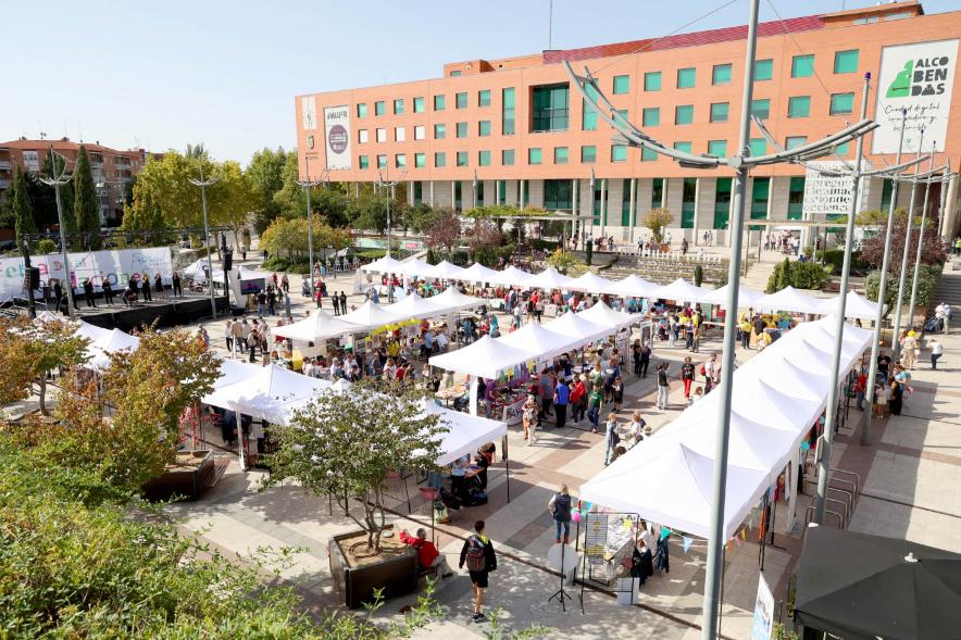 Feria de las Asociaciones 2022 - Plano cenital de la feria.