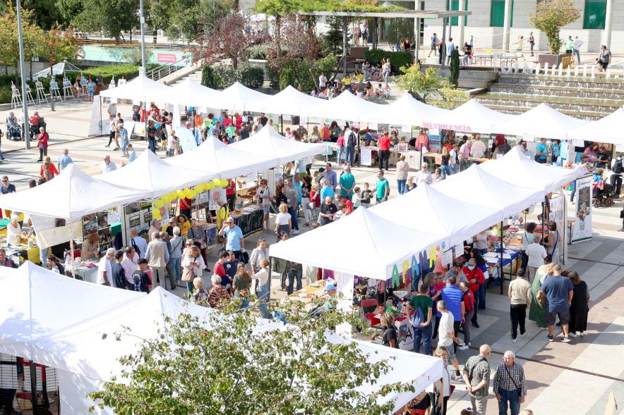  Feria de las Asociaciones 2022 - Plano cenital de la feria.