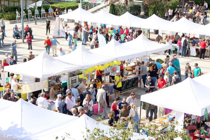 Feria de las Asociaciones 2022 - Plano cenital de la feria.