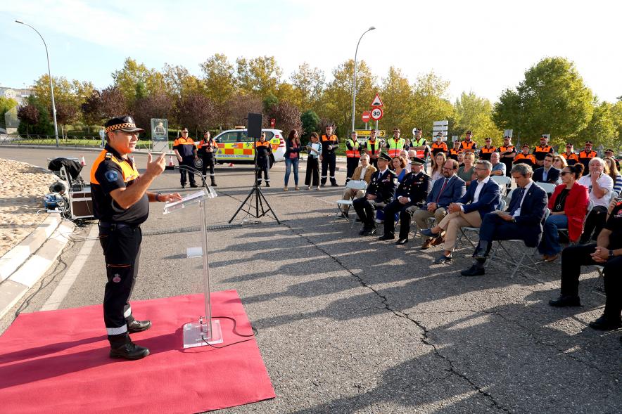Inauguración Plaza Voluntarios de Protección Civil - Discurso del responsable de Protección Civil.
