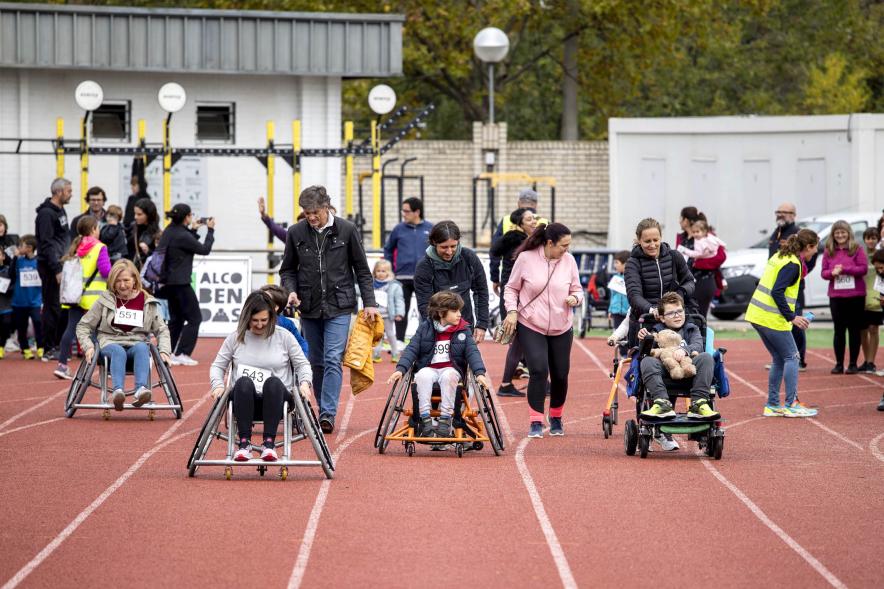 Carrera en silla adaptada