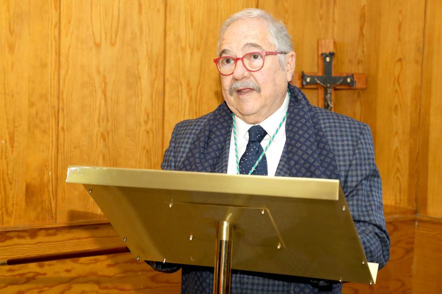   Elección del Prioste Mayor Fiestas Virgen de la Paz 2023 - Primer plano del Prioste Mayor, Juan Antonio López Baena.