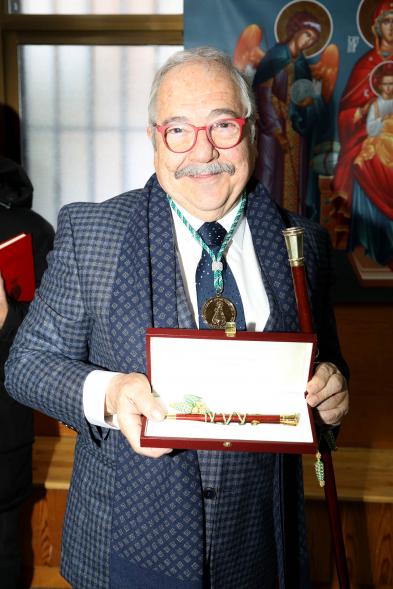 Elección del Prioste Mayor Fiestas Virgen de la Paz 2023 - Primer plano del Prioste Mayor, Juan Antonio López Baena.