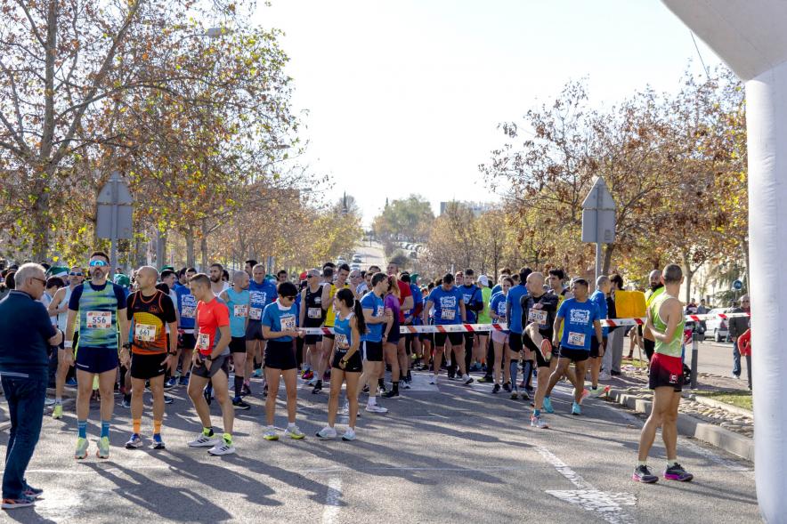 San Silvestre 2022 - Imagen de los corredores en la línea de salida.