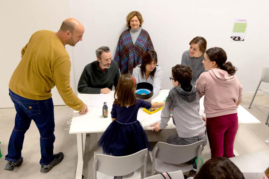 Participantes durante el taller
