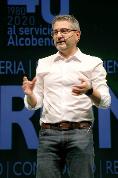 Acto de Jubilación Trabajadores de Seromal 2023 - Primer plano del vicealcalde Sánchez Acera.