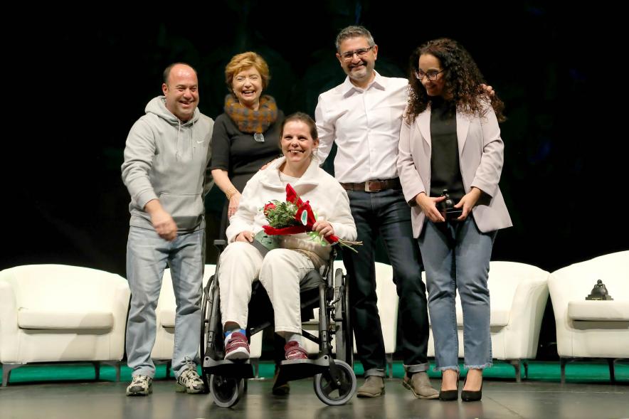 Acto de Jubilación Trabajadores de Seromal 2023 -  Posado de los corporativos municipales con varios homenajeados.