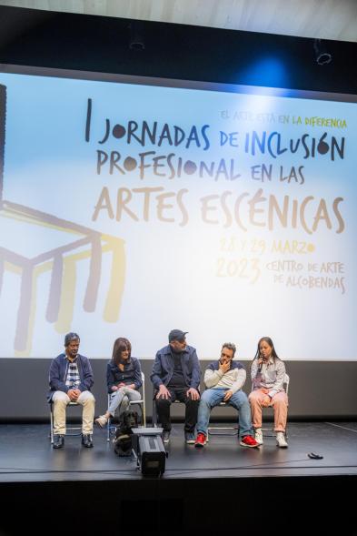I Jornada de inclusión profesional en las artes escénicas en Alcobendas - Imagen de uno de los Talleres formación profesional.