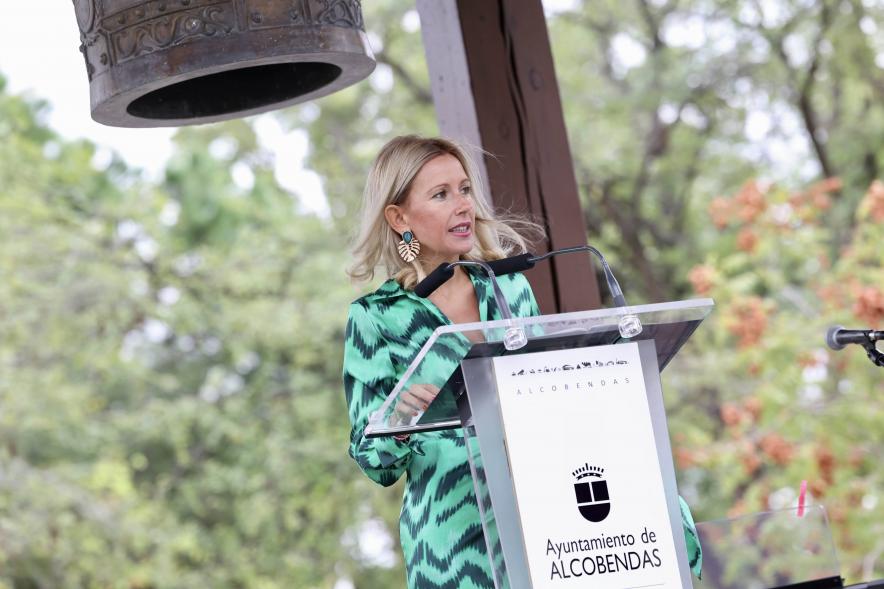 Día Internacional de la Paz 2023 - Plano del discurso de la alcaldesa Rocío García Alcántara.