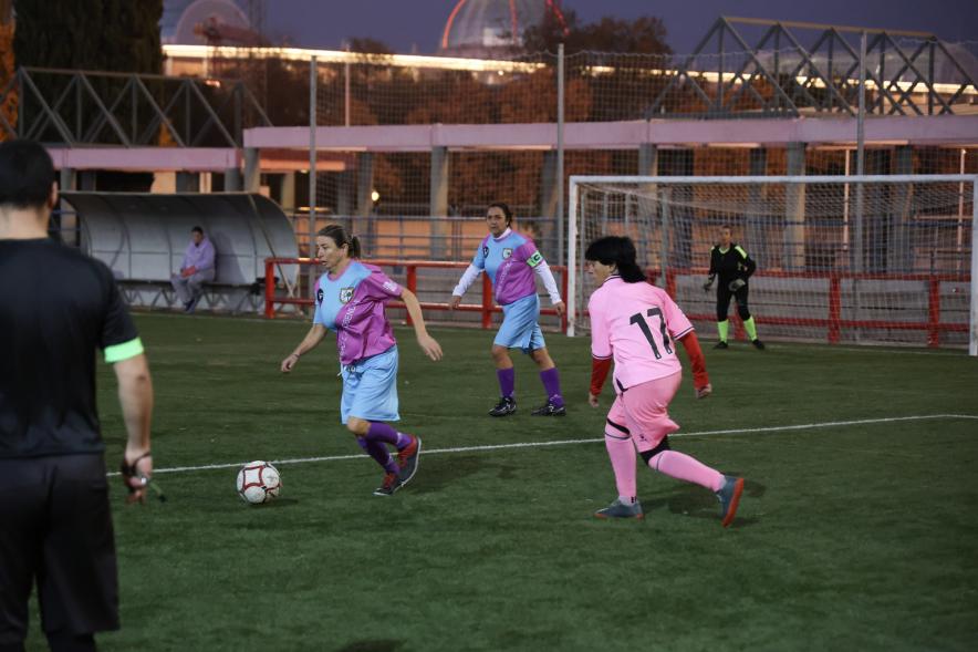 Partido de fútbol entre las veteranas del Alcobendas CF y las del RCD Espanyol 17