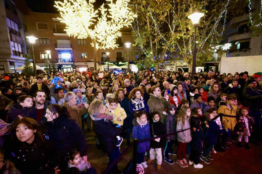 Encendido de las luces de Navidad, asistentes al acto