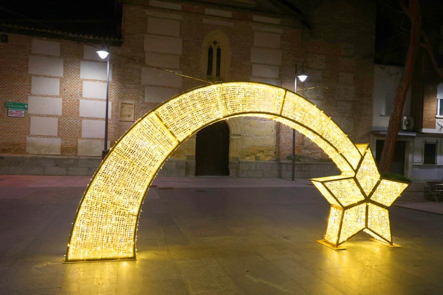 Encendido de las luces de Navidad, arco luminoso