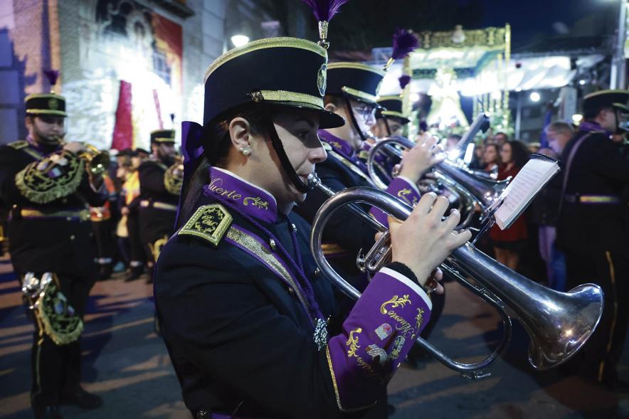 Procesión de la Virgen de la Paz 2024, banda de música