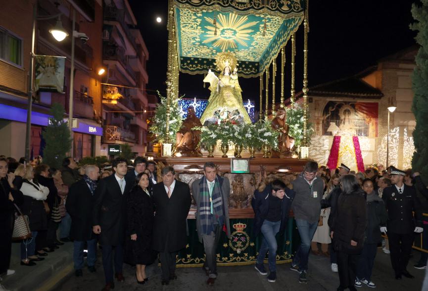 Procesión de la Virgen de la Paz 2024, imagen de la virgen de la paz