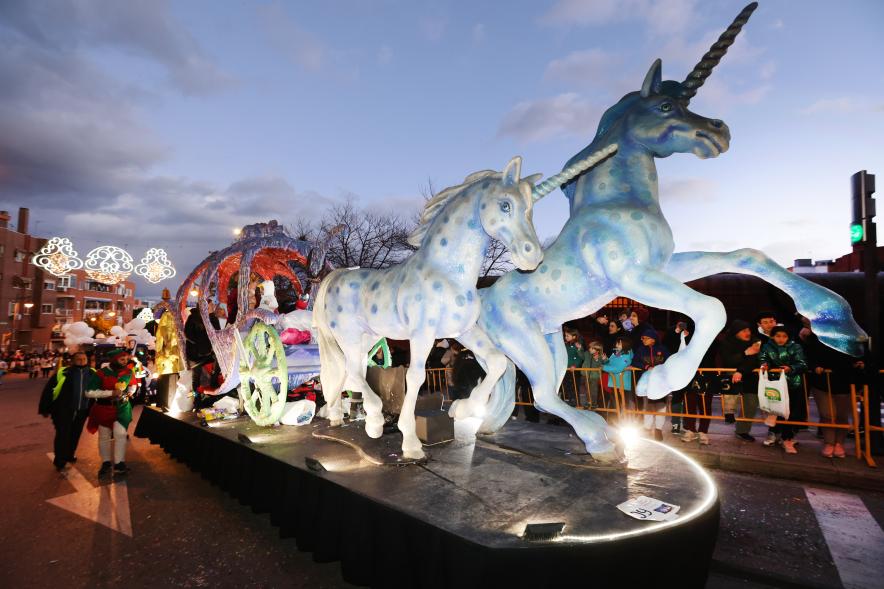 Cabalgata de los Reyes Magos 2024, carroza de unicornios