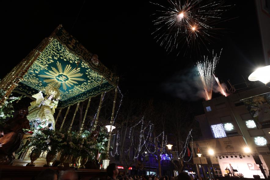 Procesión de la Virgen de la Paz 2024, imagen de la virgen de la paz