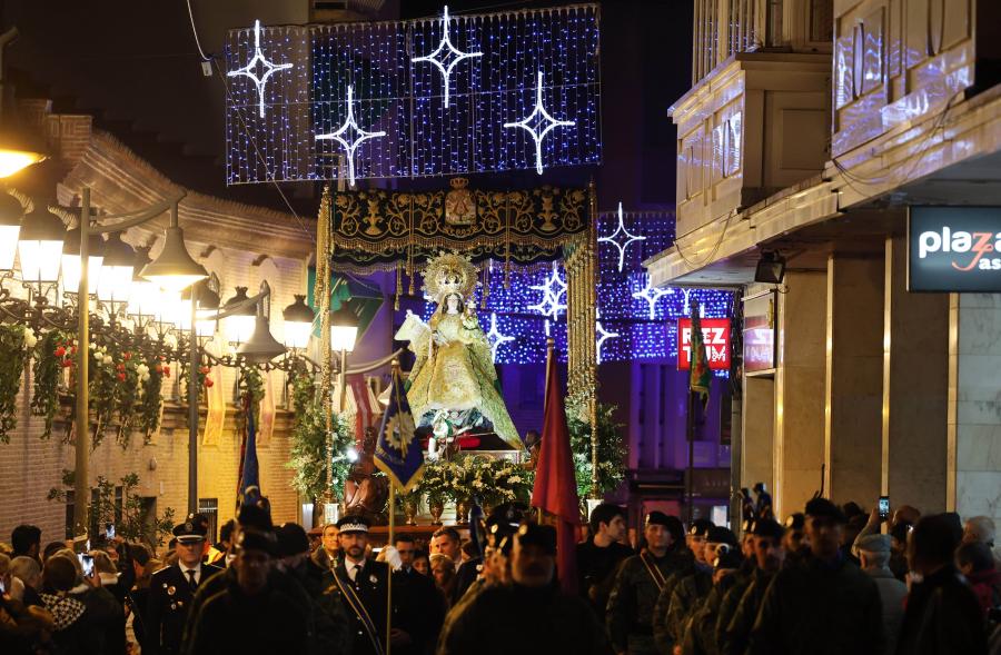 Procesión de la Virgen de la Paz 2024, imagen de la virgen de la paz