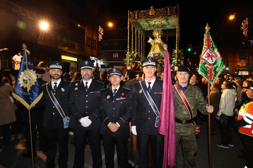Procesión de la Virgen de la Paz 2024, protección civil