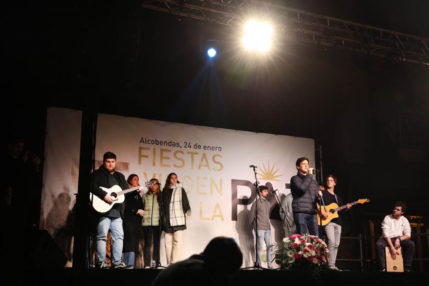 Procesión de la Virgen de la Paz 2024, cántico de motete