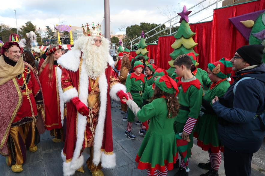 Cabalgata de los Reyes Magos 2024, rey Melchor con sus pajes