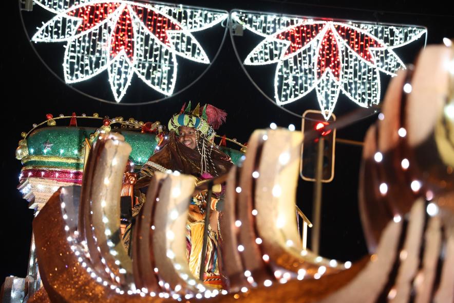 Cabalgata de los Reyes Magos 2024, carroza del rey Baltasar