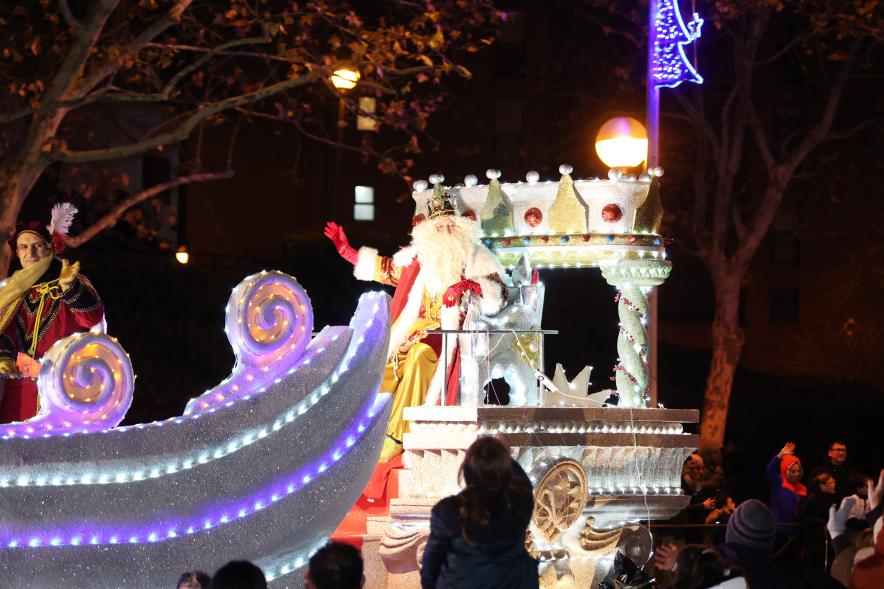 Cabalgata de los Reyes Magos 2024, carroza del rey Melchor