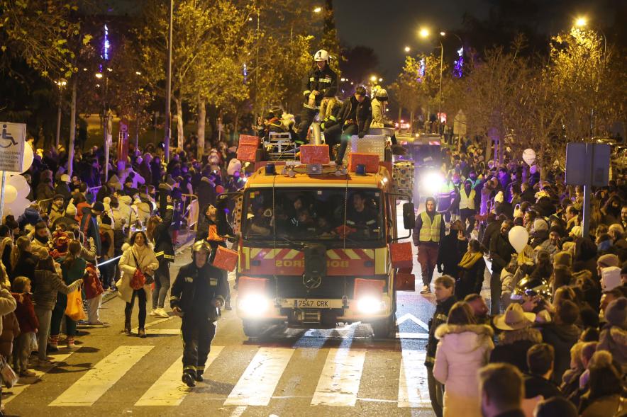 Cabalgata de los Reyes Magos 2024, camión de bomberos 