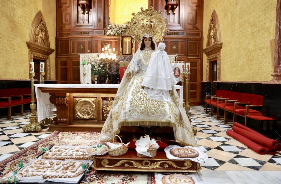 Procesión y Misa de las Candelas 2024, imagen de la Virgen de la Paz