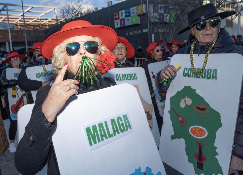 Gran Desfile de Carnaval 2024, asistentes disfrazados de provincias españolas