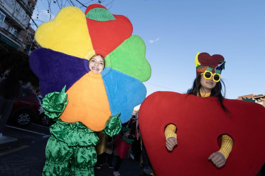 Gran Desfile de Carnaval 2024, asistentes disfrazados de flores