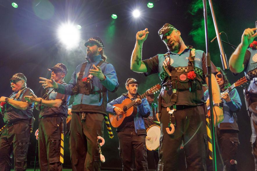 Gala por el 'Día de Andalucía' 2024, actuación de la chirigota de Madrid