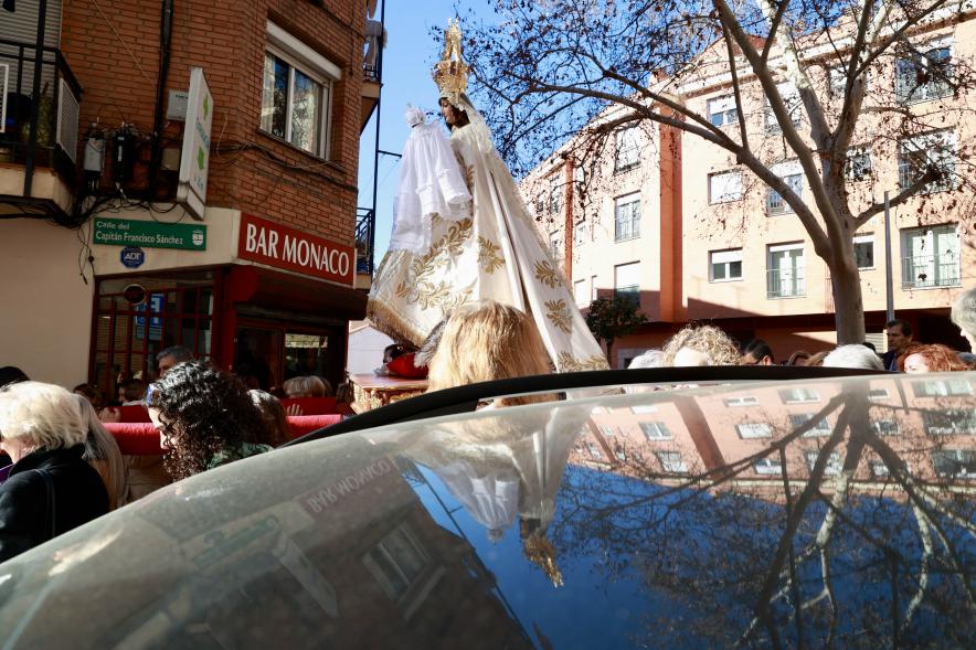 Procesión y Misa de las Candelas 2024, imagen de la Virgen de la Paz