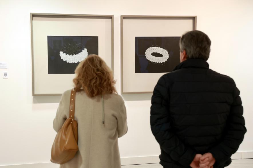 Inauguración de la exposición 'Una mirada contemporánea sobre el Museo del Prado', asistentes viendo la exposición