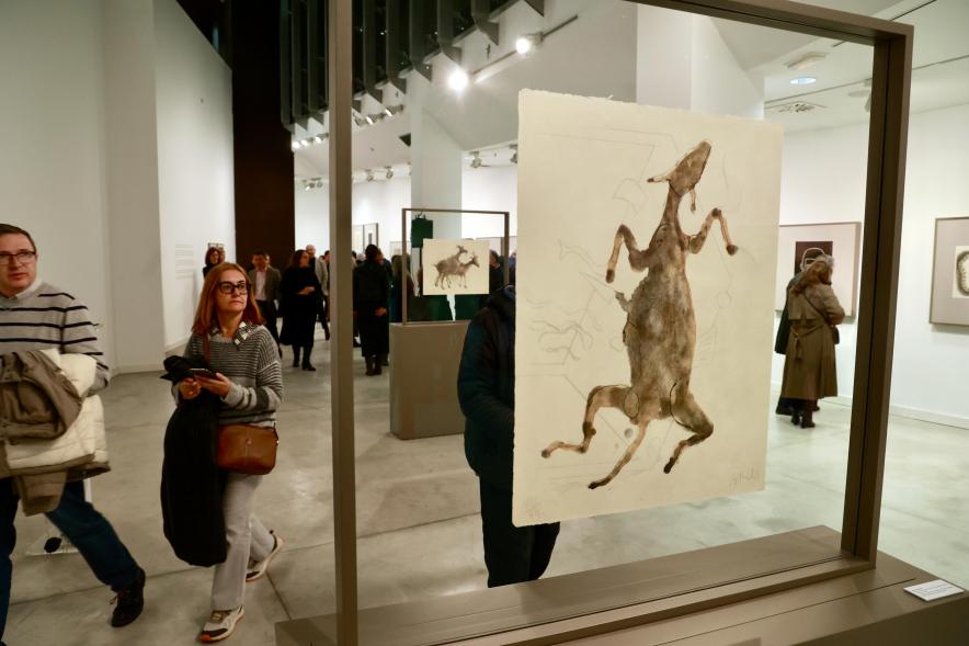 Inauguración de la exposición 'Una mirada contemporánea sobre el Museo del Prado', cuadro de la exposición
