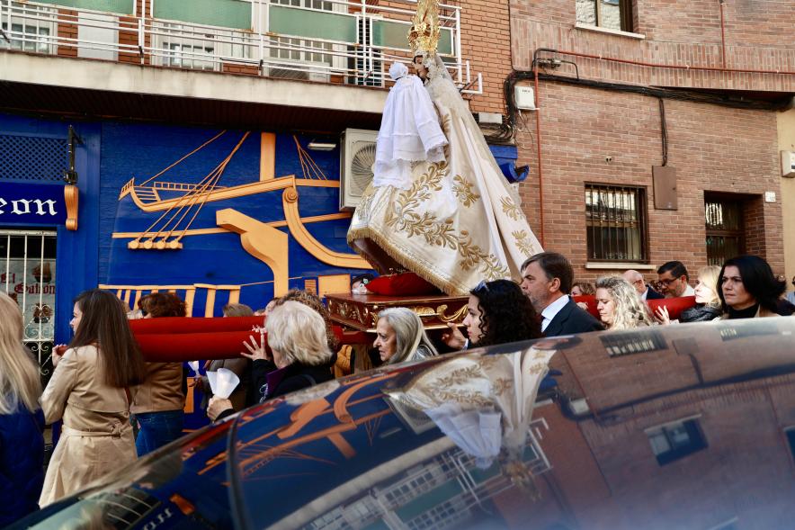 Procesión y Misa de las Candelas 2024, imagen de la Virgen de la Paz