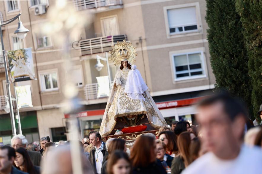 Procesión y Misa de las Candelas 2024, imagen de la Virgen de la Paz