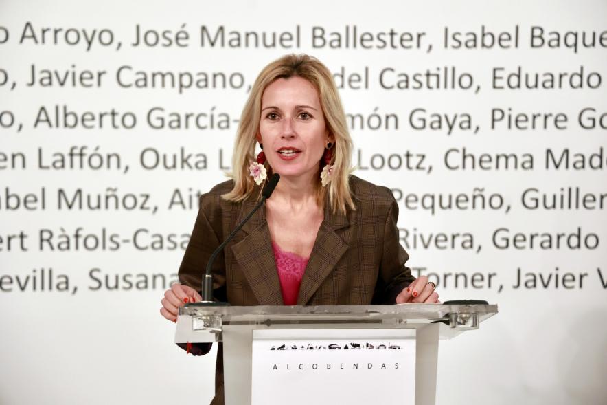 Inauguración de la exposición 'Una mirada contemporánea sobre el Museo del Prado', alcaldesa dando un discurso